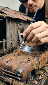 Nature always takes back what belongs to it. 🌱🏚️ . . . #diorama #miniature #scalemodel #modelmaking #weathering #rust #scratchbuild #abandoned #miniatureart #dioramacreators #artstation #handcrafted #hobby #creativeprocess | Oges Toke