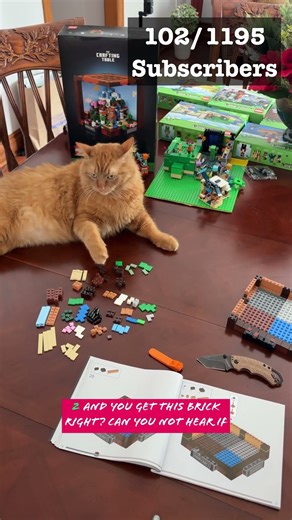 The Lego Crafting Table, One subscriber is One Block | PART 102