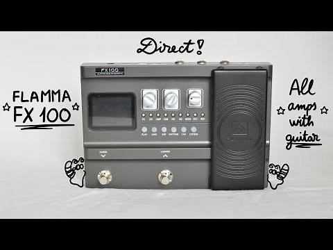 Flamma FX100 demo + review | ALL amps and cabs simulations of Fender, Marshall, Engl, Orange & more!