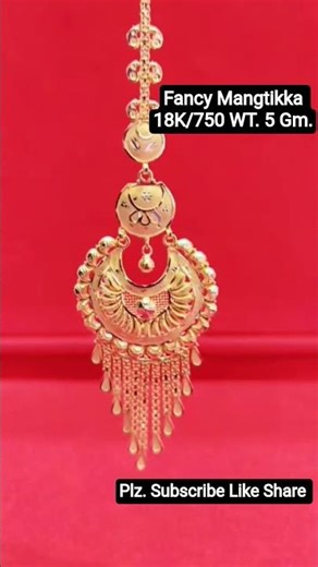 Fancy Gold Mangtikka New Designs 18K 20K 22K 🪙👌#shorts #trending #mangtika #mangtikka #goldjewellery