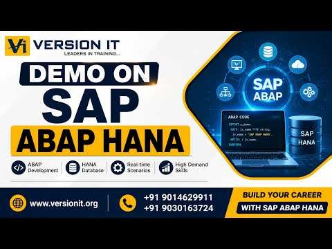 SAP ABAP HANA Training in Hyderabad | Free Demo | Real-Time Training by Version IT | SAP S/4HANA