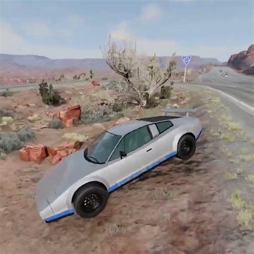 This Curb Has a Kill Count 💀🧱 #beamng #crash #carfail #shorts