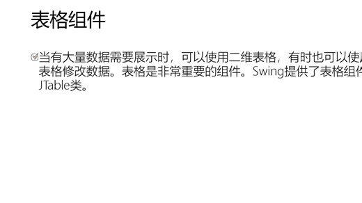 《你好Java》12.6.8 表格组件