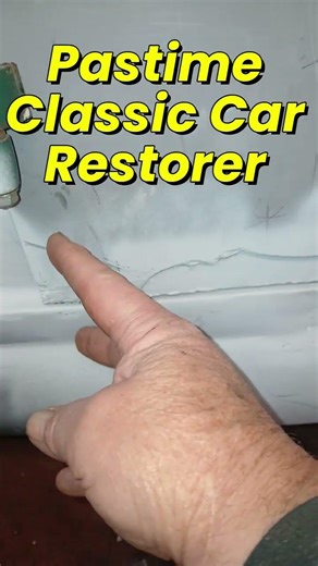 More filler on my classic, trying to blend the sill to the door.#classiccar #austin