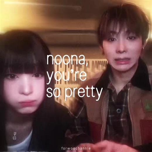 this clip of woonie going viral on the kside of twt bc of woochan’s reaction everytime annie got close to the screen (like he’s shocked at how pretty she is upclose😩😭) noona youre so pretty indeed #anniemoon #woonie #alldayproject #edit #woochan