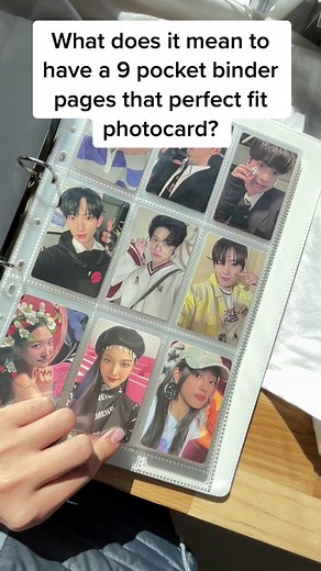 Kpop Photocard Binder with 9 Pocket Sleeve - Organization and Display