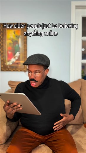 Casey Lawrence on Instagram: "How older people just be believing everything online 👴🏿 It be the most outrageous stuff too 😂 like you didn’t question this at any point?"