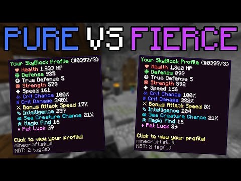 PURE vs FIERCE! | Which Reforge is BETTER? | Hypixel Skyblock