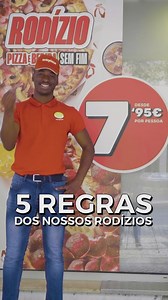 Aqui estão as 5 regras do rodízio pizzas e bebidas sem fim explicadas pelo @britzztheking 🙌 Podes comer pizza, pizza, pizza e ainda mais pizza desde 7,95€. Estamos à tua espera 🍕 | Telepizza Portugal