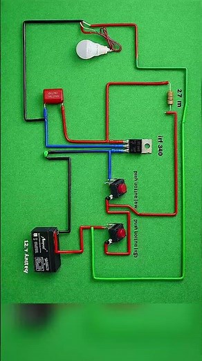 How to Make 12V LED Push Button Control Circuit with MOSFET and Real #sharedprojects