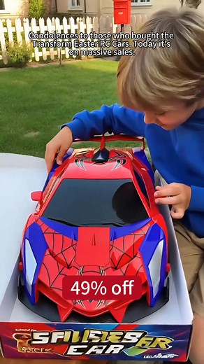  Transforming Spider Car Toy!  Transforms from fast sports car  to robot 烙 with one button.Auto demo mode shows all the cool moves—perfect for little robot fans!Get ready for endless fun this holiday!  | Approvatl-AU | Facebook
