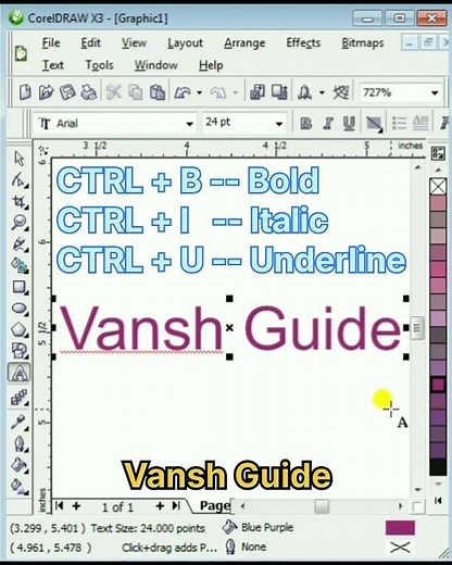 coreldraw keyboard shortcuts