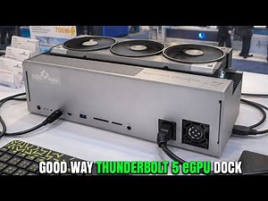 Good Way DBF7059 Thunderbolt 5 eGPU Dock With Integrates 700 W Power Supply Showcased At CES 2026