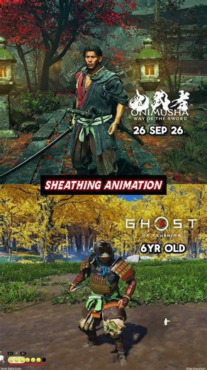 Onimusha Way of The Sword vs Ghost of Tsushima | Weapon Animation #onimushawayofthesword