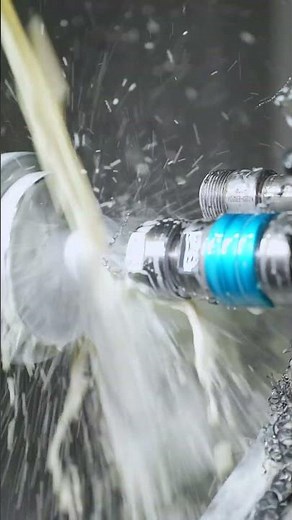 Our automated bolt production process 😊，fully automatic drilling and tapping.