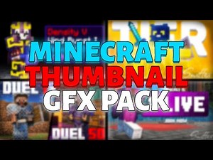 The BEST Minecraft Thumbnail GFX Pack (1k+ Assets)