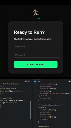 🏃‍♂️ STOP Making Boring Login Screens! | Interactive Runner UI