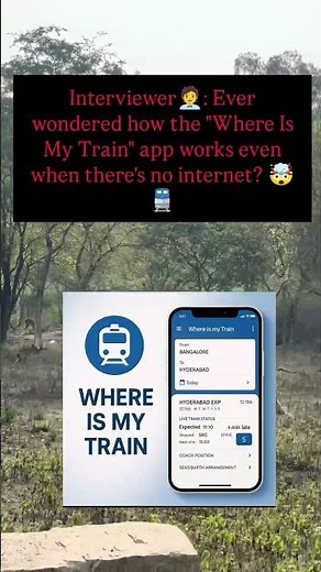 Ever wondered how the "Where Is My Train" app works even when there's no internet? 🤯🚆