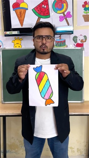 Yeh colour full chocolate banao🍬🌈#shorts #youtubeshorts #foryou #drawing #trending #comedy #funny