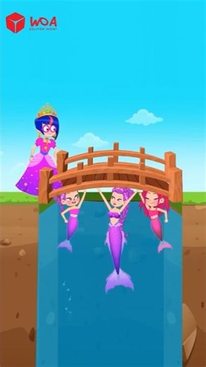 Bridge Challenge: Kindness Mermaid Family Rumi & Mira #fairytalesstory #kpopdemonhunter #rumi #mira
