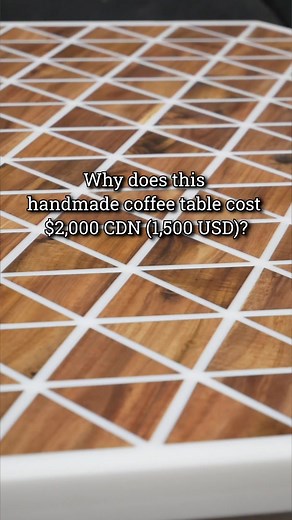 Why Does This Handmade Coffee Table Cost $2,000?