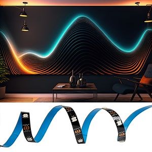 [Hot Item] Ws2812b Addressable RGB LED Strip 5V with Built-in IC Black PCB IP20 Non Waterproof