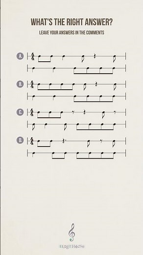 Rhythm Exercise 1 (Sight Reading), Quarter Notes, 8th Notes, and Rests