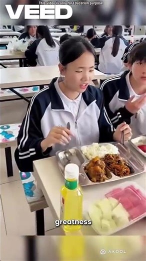 teacher gives fresh fruits to his students