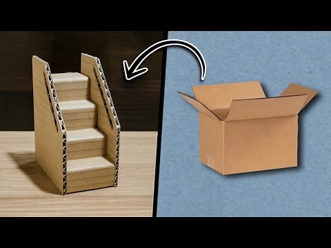 How to make Stairs with Cardboard Easy
