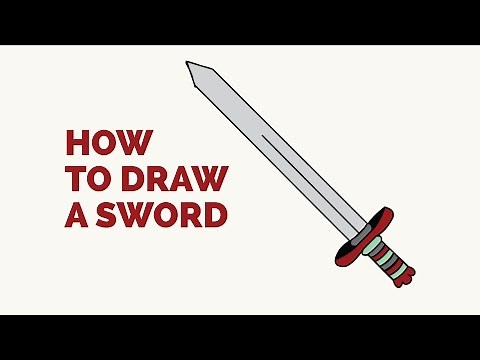 How to Draw a Sword - Easy Step-by-Step Drawing Tutorial