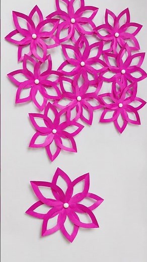 Paper Flowers | Flower Making with Paper #shorts #shortvideo #paperflowers #flowermakingwithpaper