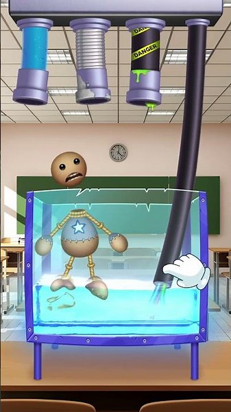 Kick the Buddy: Aquarium Torture Fun! #kickthebuddy #shorts