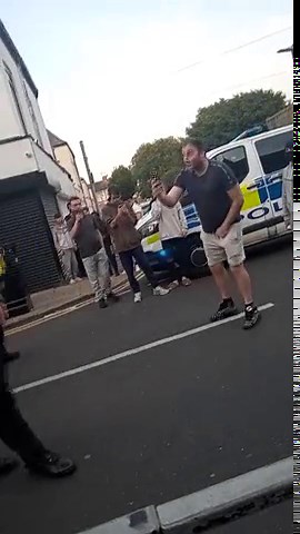 Police dog unleashes instant karma on gobby protester wagging finger at officers