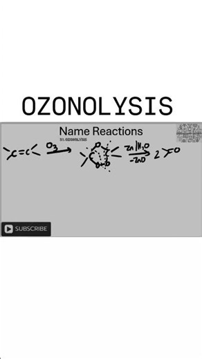ozonolysis #namereaction #shorts