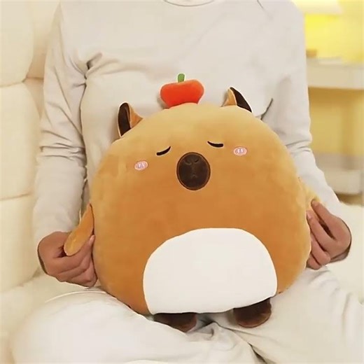 Hess Animal Plush Pillow – Fox, Capybara, Dog, Penguin, Dinosaur & Panda 36cm