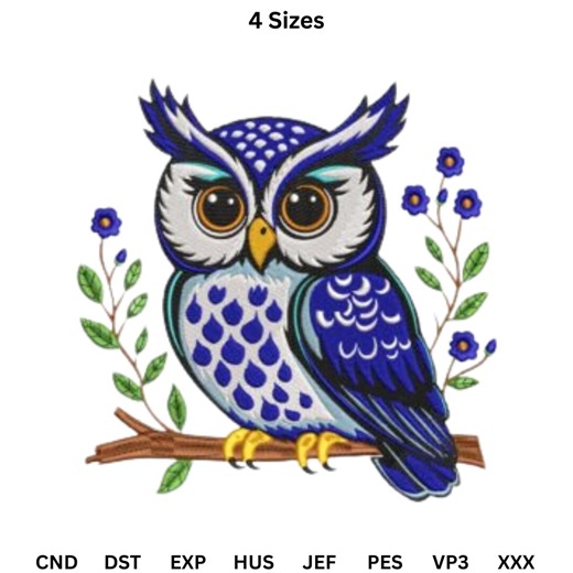 Owl Embroidery Design, Machine Embroidery, Bird Embroidery Pattern, Embroidery Gift, Trendy Digital Download. - Etsy