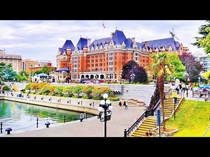 VICTORIA Walking Tour 4K Attractions, Shopping and Cafes | British Columbia travel vlog