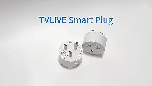 TVLIVE Smart Plug Work with Alexa, Google Home Voice control