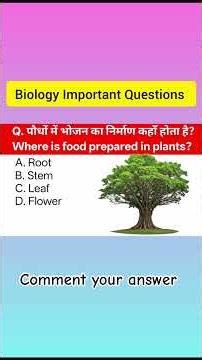 Biology Important Questions #science #gk #study