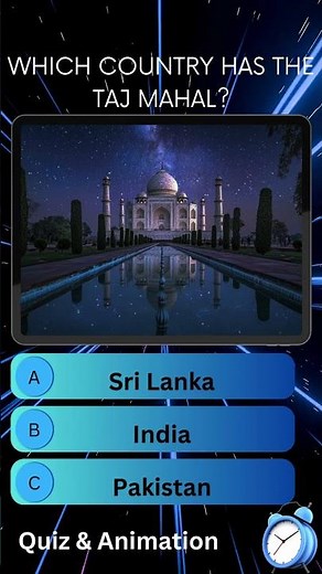 "Where Is the Taj Mahal? 🌍 | Quick Quiz Challenge" #TajMahal #QuizGame #YouTubeShorts #India #shorts