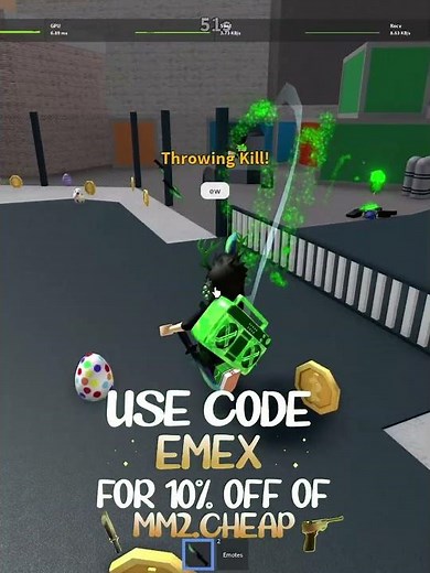 Dealing w Exploiter #mm2 #roblox #murdermystery2 #1v1 #tryhard #trickshots #montage #viral #trending