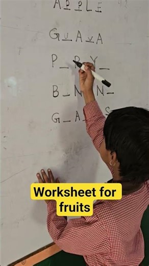 worksheet for fruits #shorts #short #youtubeshorts #nipunbharat #chahak