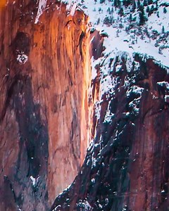 5K views · 184 reactions | The Incredible Close Up View Of Yosemite Firefall! Pretty Intense! Isn’t it? | 50 Shades Of Nature | Facebook
