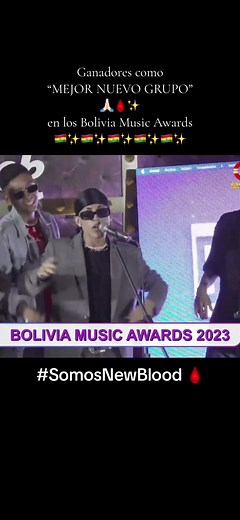 Ganadores del premio a Mejor Grupo Nuevo en los Bolivia Music Awards 2023
