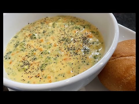 Creamy Broccoli Cheddar Soup! Taste Just Like Panera Bread!