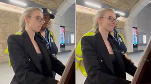 Opera-singing security guard joins organist in moving Queen Elizabeth II tribute at London station