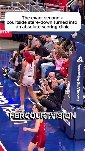 The defender thought she could rattle Connor, but Clark answered immediately! #caitlinclark #wnba