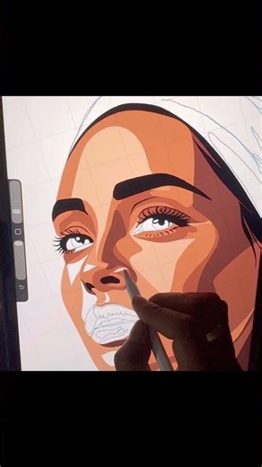 Digital portrait art #youtubeshorts #digitalart #shortsfeed #portrait #shorts #ytviral #trending