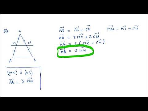 Vectors: demonstrate parallelism, demonstrate the collinearity of 3 points