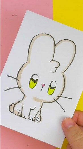 Hur man ritar en kawaii kanin steg för steg